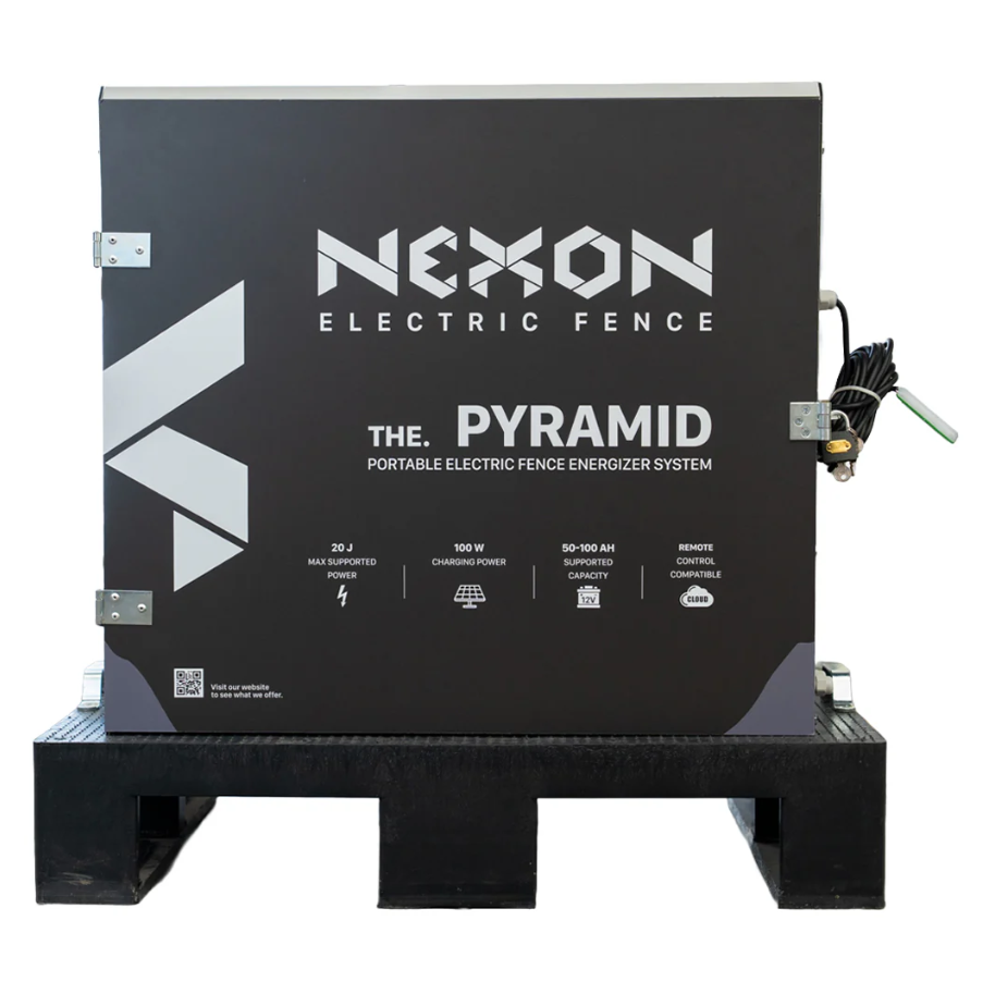 Gard electric portabil NEXON PYRAMID 10J cu GPS încorporat, panou solar și baterie [12]