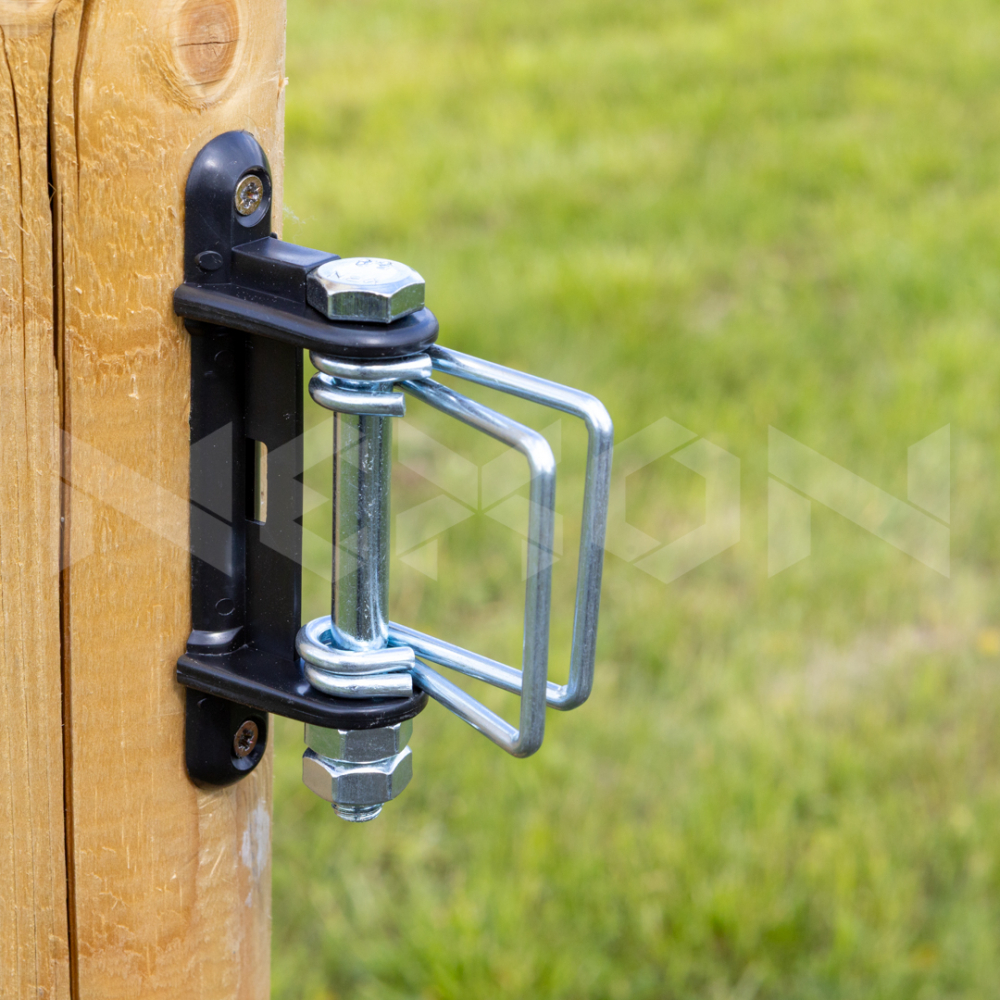 Izolator colt pentru gard electric cu banda Nexon cu conectori [5]
