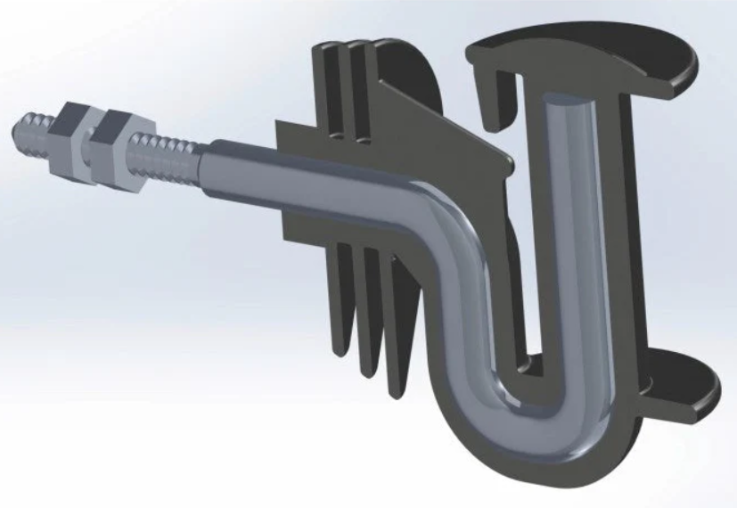 Izolator de colt Cavallo cu surub metric pentru banda - NEXON modular [4]