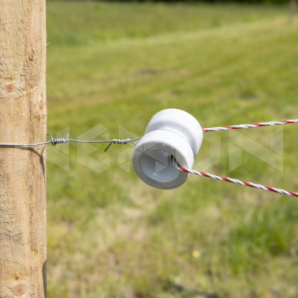 Izolator de colt din portelan, pentru gard electric - NEXON [2]
