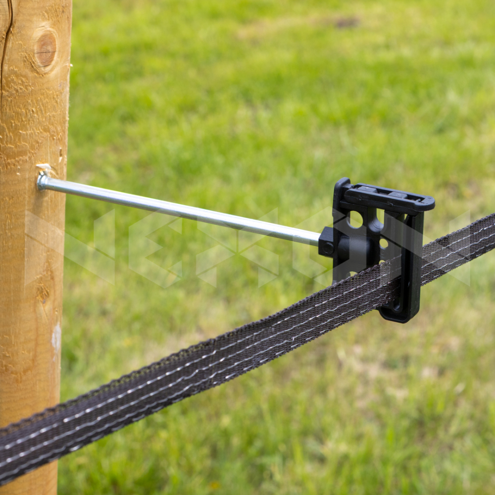 Izolator distantare pentru banda gard electric NEXON 20cm, stalpisor lemn [5]