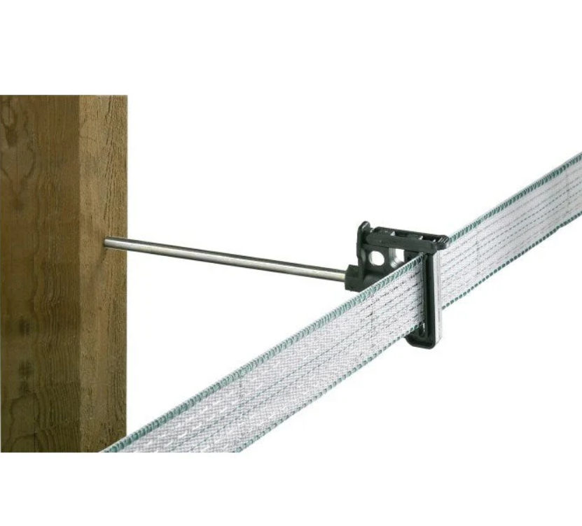 Izolator distantare pentru banda gard electric NEXON 20cm, stalpisor lemn [3]