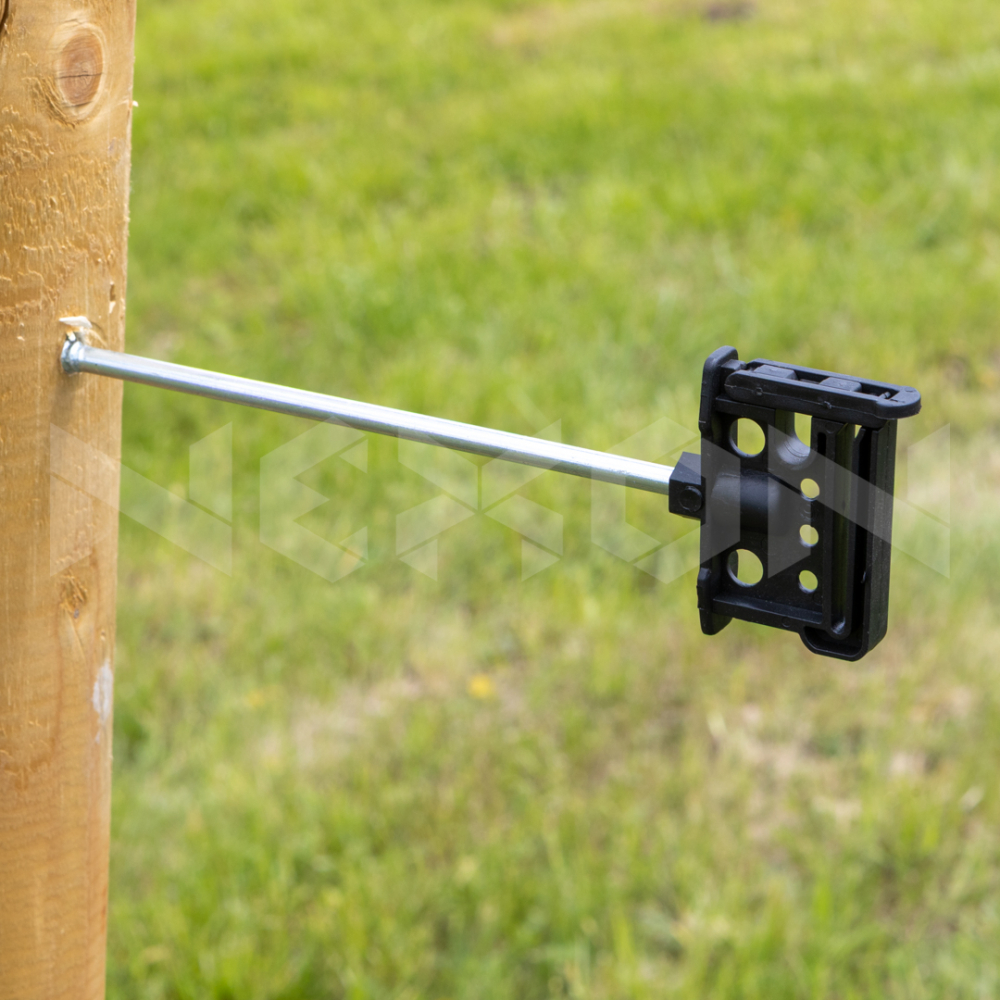 Izolator distantare pentru banda gard electric NEXON 20cm, stalpisor lemn [6]
