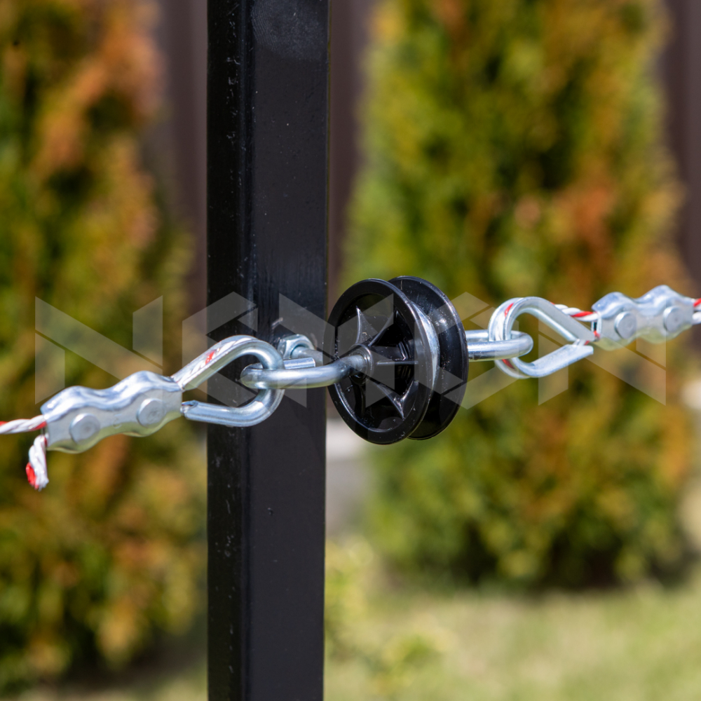 Izolator dublu cu surub metric pentru poarta gard electric NEXON [4]