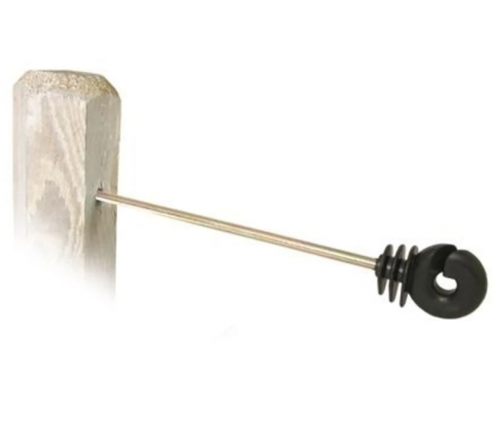 Izolator gard electric distanțare 25cm, stâlpișor lemn [1]