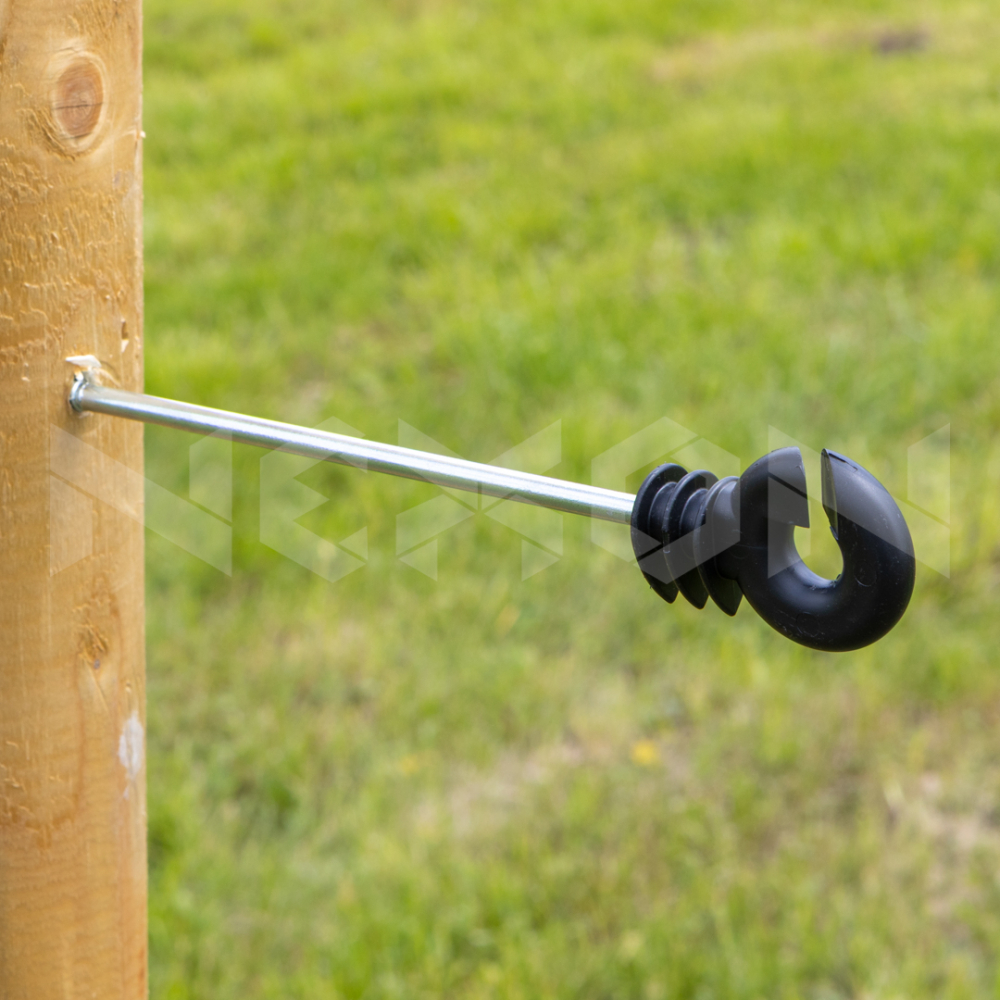 Izolator gard electric distanțare 25cm, stâlpișor lemn [6]