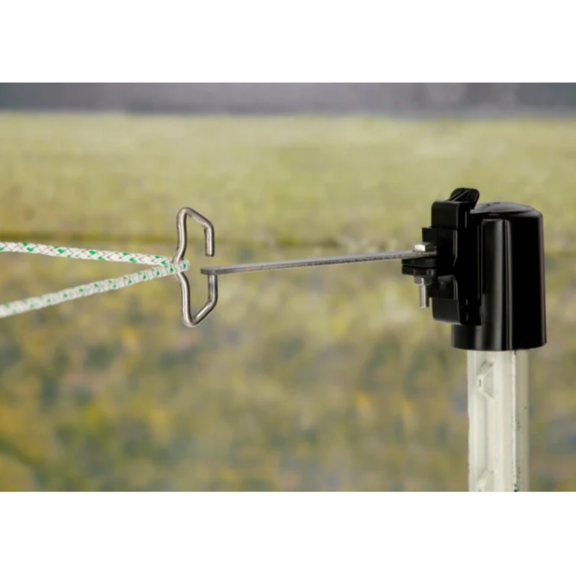 Izolator in cap de stalp T-Post pentru colt, NEXON modular, negru [2]