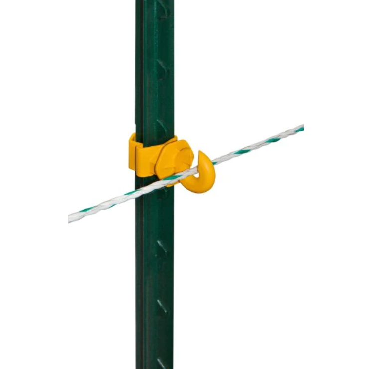 Izolator pentru fir gard electric T-post NEXON modular galben [2]