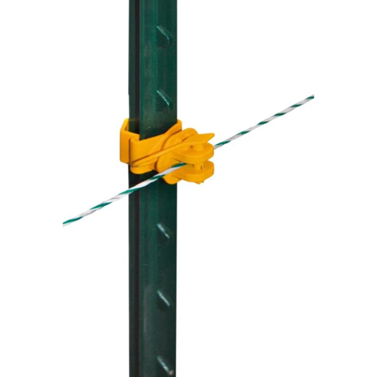 Izolator pentru sarma gard electric T-post NEXON modular galben [2]