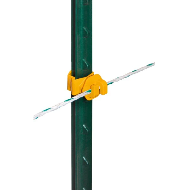 Izolator pentru sarma gard electric T-post NEXON modular galben [2]