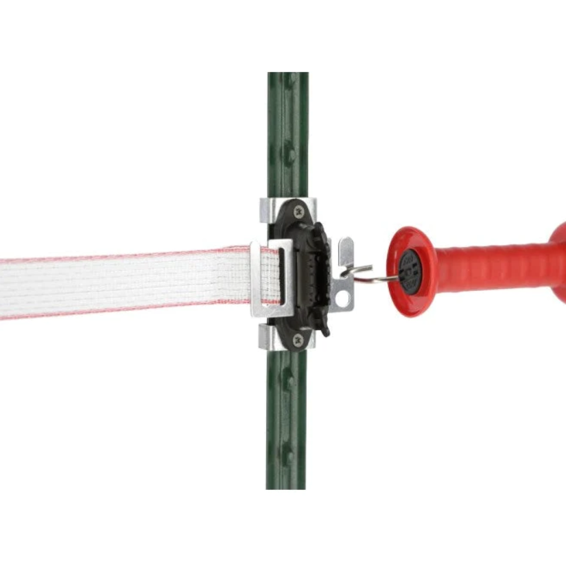 Izolator dublu pentru poarta gard electric T-post NEXON modular pt banda [2]