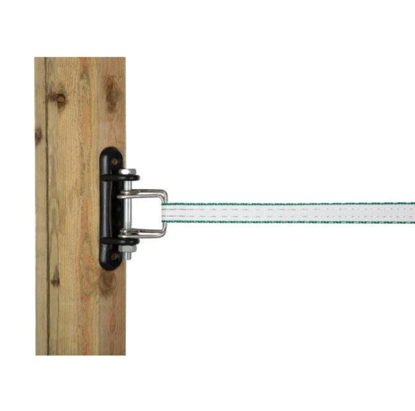 Izolator colt pentru gard electric cu banda Nexon cu conectori [2]