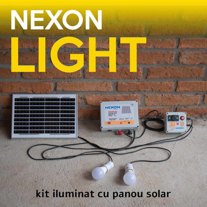 Kit iluminat cu panou solar NEXON LIGHT 10W [2]