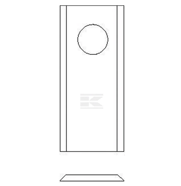 Lamă cositoare dreaptă (groasă) – Kramp [4]