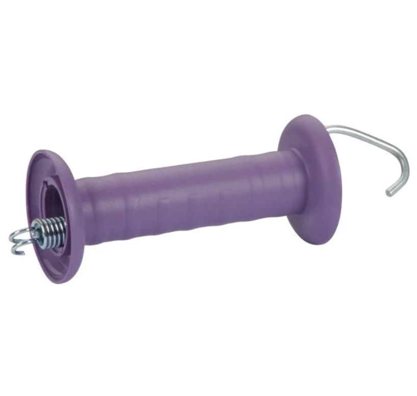 Mâner pentru poartă gard electric violet cu arc și cârlig NEXON [1]