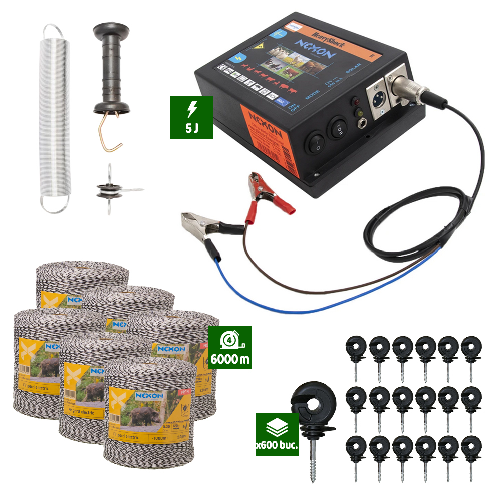 Pachet Gard electric 5J putere plus 6000m de fir cu 6 lițe 130Kg [1]