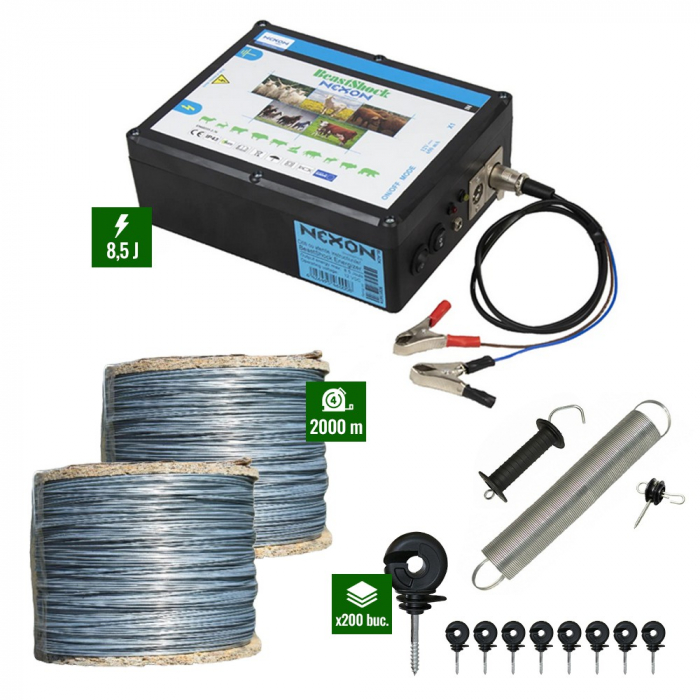 Pachet Gard electric 8,5J putere cu 2000m sarma 200Kg [1]