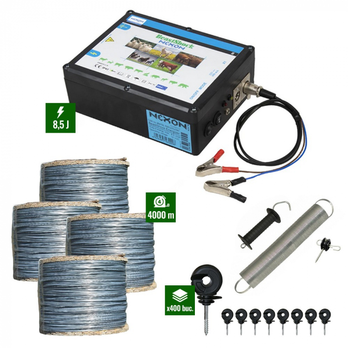 Pachet Gard electric 8,5J putere cu 4000m sarma 200Kg [1]