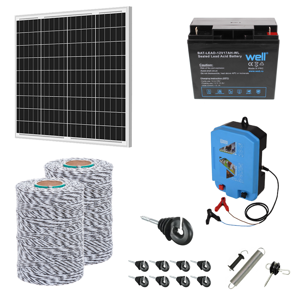 Pachet Nexon cu Pulsator 10J + 2000m fir 120Kg plus Panou solar 50W și Acumulator 17Ah [1]