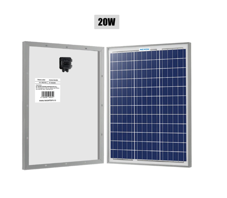 Panou Solar 20W cu cabluri de conexiuni făfă ruport [1]