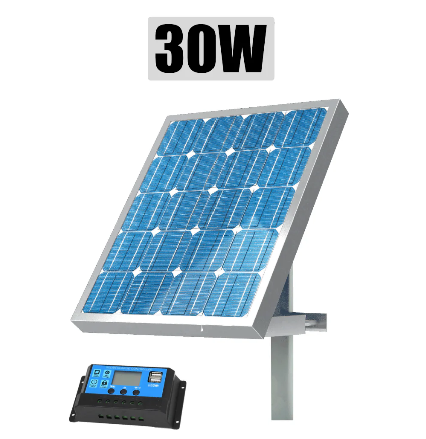Panou solar gard electric cu suport si regulator NEXON 30W [1]