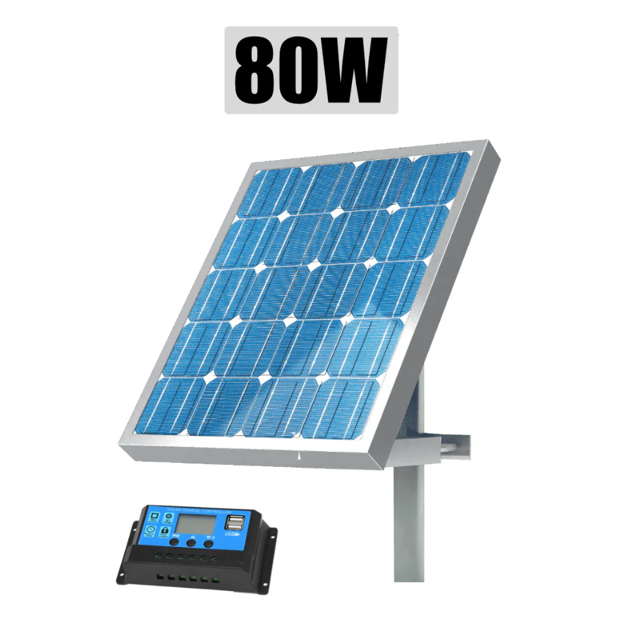 Panou solar gard electric cu suport si regulator NEXON 80W [1]