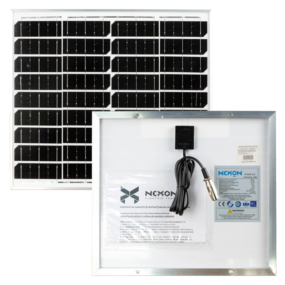 Panou solar pentru gard electric HeavyShock NEXON 20W [1]