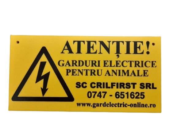 Placuta de avertizare gard electric [1]