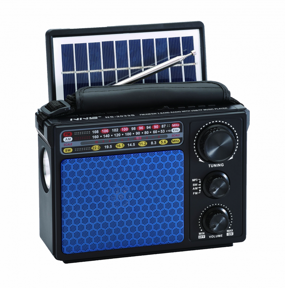 Radio Solar cu 3 benzi MP3 USB Card TF cu Lanternă și acumulator încorporat [2]
