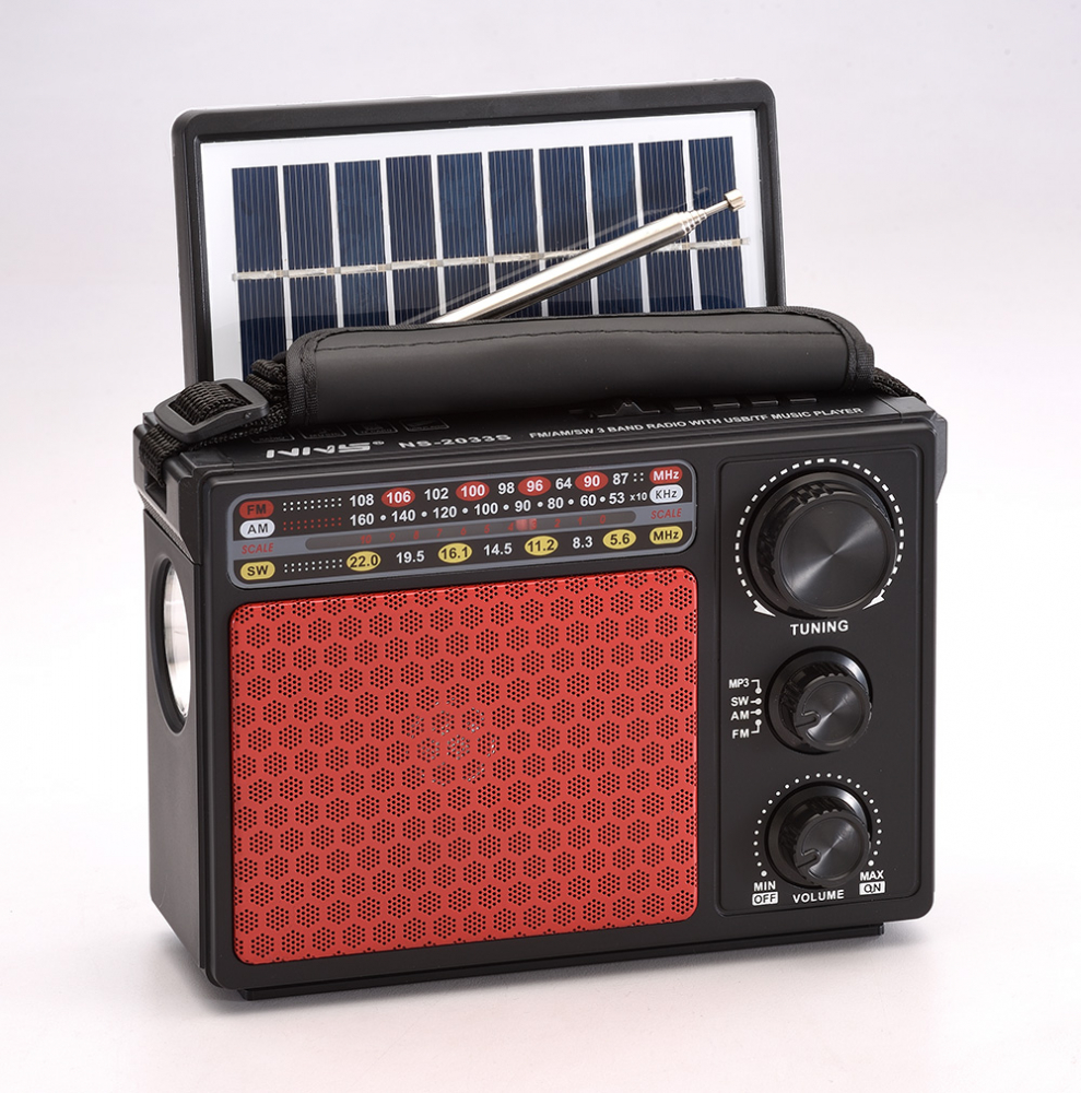 Radio Solar cu 3 benzi MP3 USB Card TF cu Lanternă și acumulator încorporat [3]