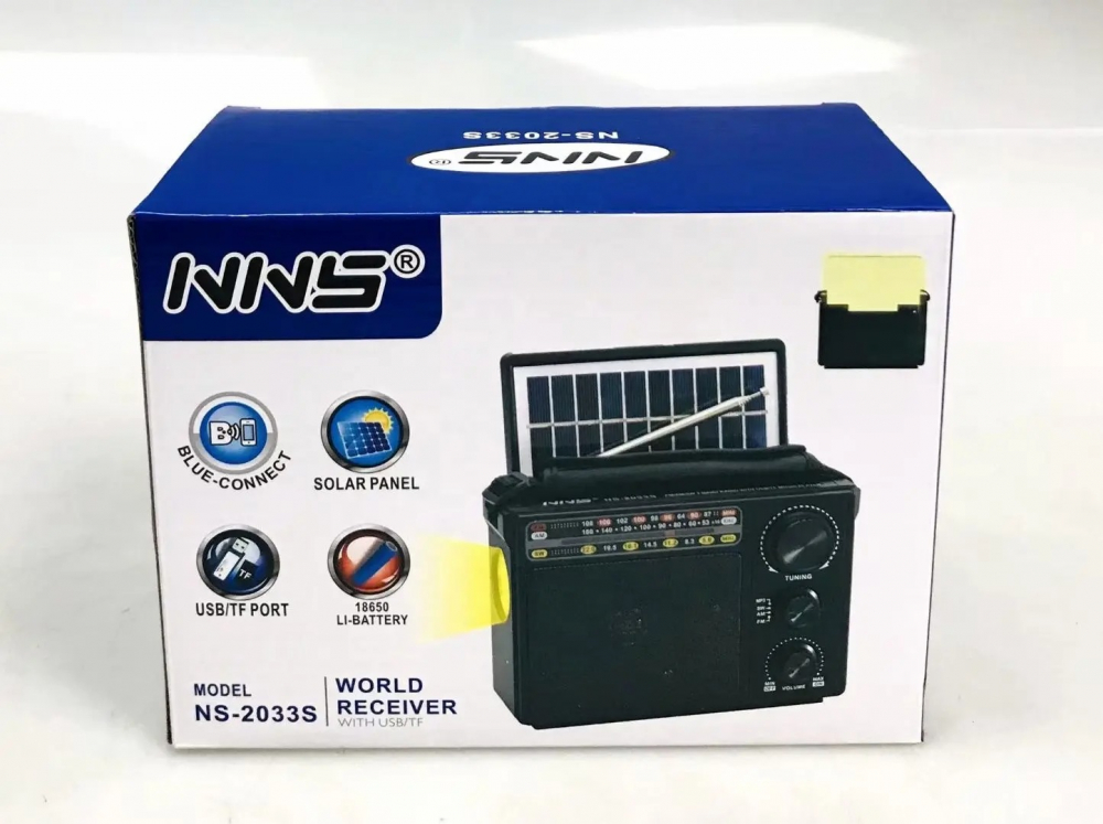 Radio Solar cu 3 benzi MP3 USB Card TF cu Lanternă și acumulator încorporat [6]