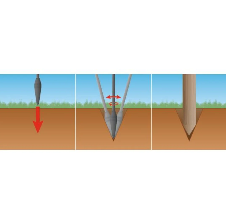 Rangă pentru găurit pământ NEXON – 130 cm, 7 kg – Soluția ideală pentru montarea stâlpilor de gard electric [3]