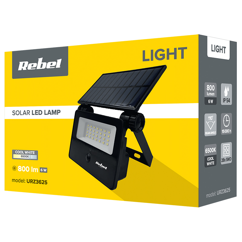 Reflector Solar 6W 800LM 6500K IP54 Rebel [4]