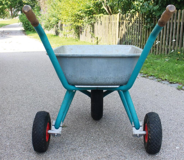 Roți stabilizatoare pentru roabă 25 cm – kit retrofit, cauciuc plin [5]