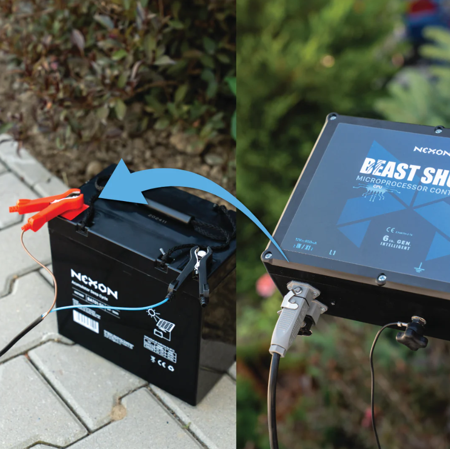 Set cablu alimentare NEXON clemă crocodil - STAS 3m [3]