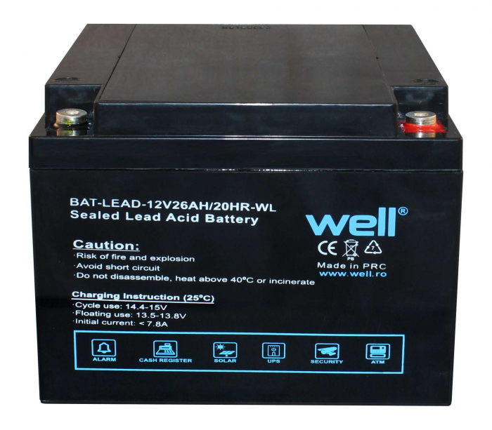 Acumulator gard electric plumb-acid 12v 26Ah [2]