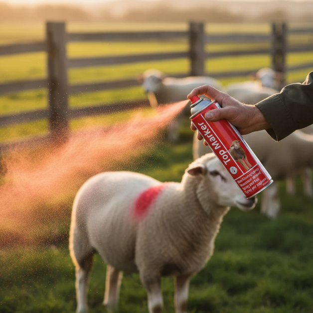 Spray de marcare animale 500 ml roșu TopMarker [2]