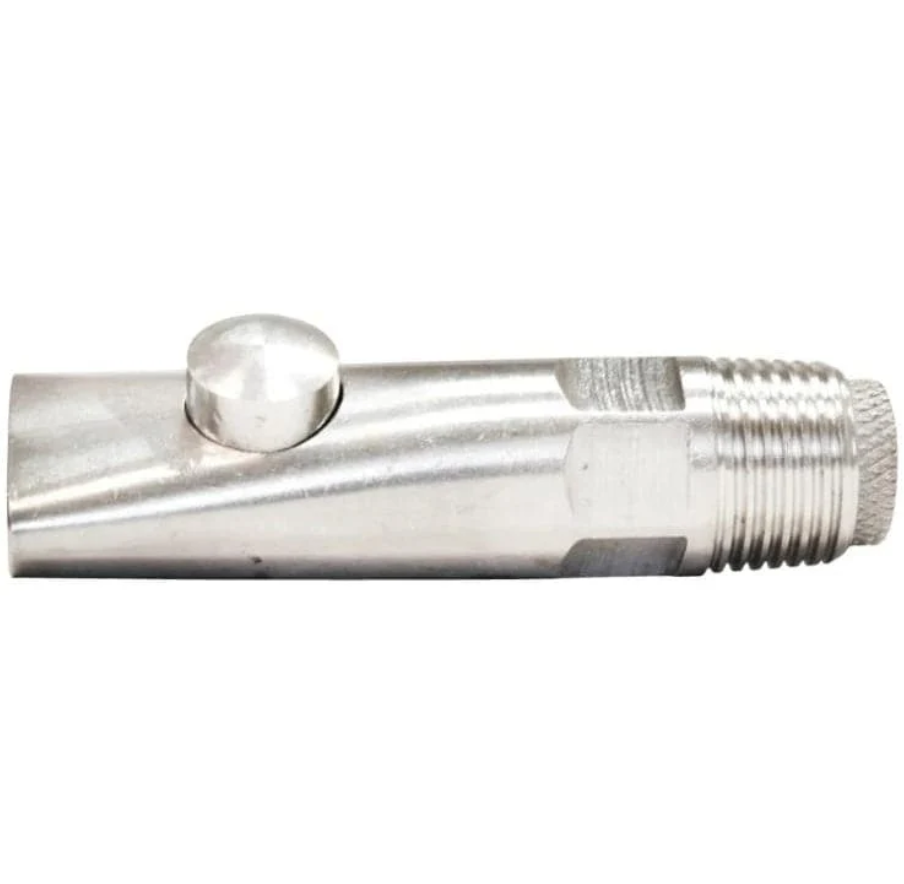 Suzeta din inox cu bila 8x2,1cm adapare porci si vitei [4]