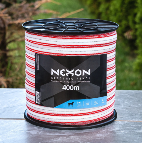 Bandă pentru Gard Electric - Bandă gard electric NEXON 400 m, 20 mm, 8 conductori – 0,107 Ω/m, 135 kg