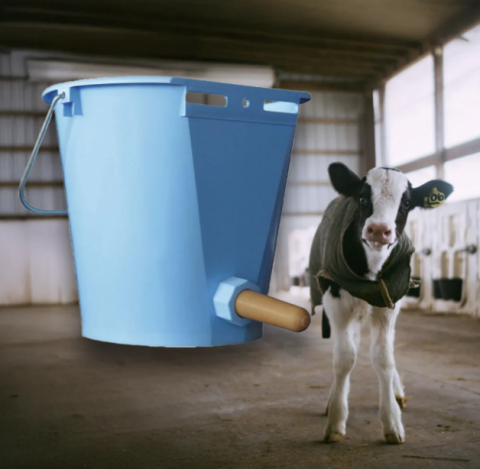 Zootehnie - Adăpătoare găleată 8L completă pentru viței Tetiblue