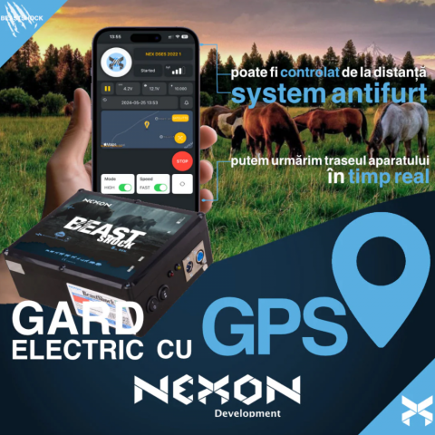 Aparat gard electric NEXON BeastShock Generația 5 cu 6.8J putere și cu GPS încorporat [1]