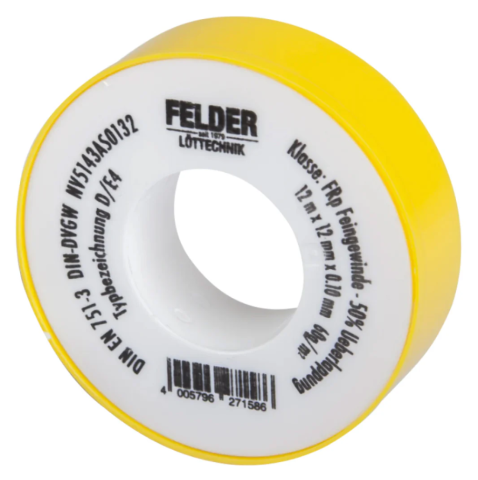 Bandă de etanșare PTFE (teflon) pentru filetări metalice și din plastic [1]