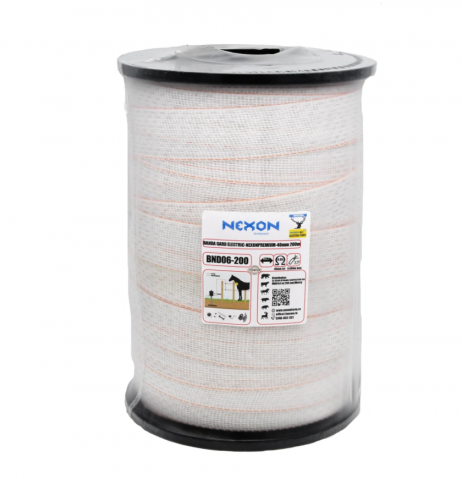 Bandă pentru Gard Electric - Banda gard electric NEXON PREMIUM 40mm 200m 10lite 250kg