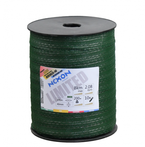 Banda Gard electric NEXON HERCULES-40 Verde 200m 10 lite 200kg [1]