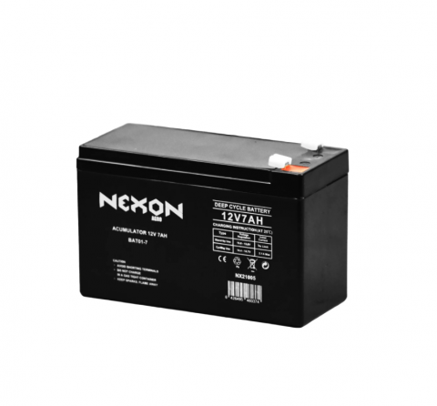 Acumulatori / Baterii - Baterie solara plumb acid gard electric, solar 12V 7Ah NEXON