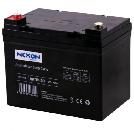Baterie solara plumb acid gard electric, solar NEXON 12V 30Ah