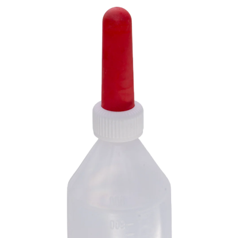 Bidon alăptare viței 1L cu tetină roșie și scară gradată [2]