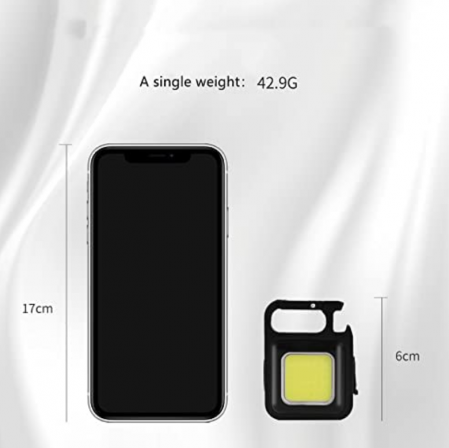 Breloc Mini Lanternă LED reîncărcabilă prin USB, prindere magnetică, portabilă [2]