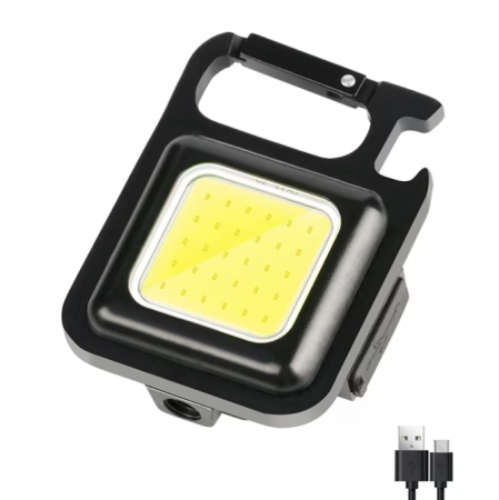 Breloc Mini Lanternă LED reîncărcabilă prin USB, prindere magnetică, portabilă [1]