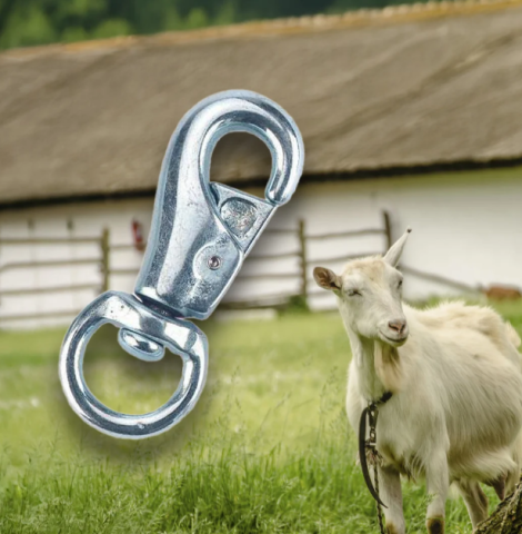 Îngrijirea animalelor - Carabină cu verigă rotundă pentru lanț